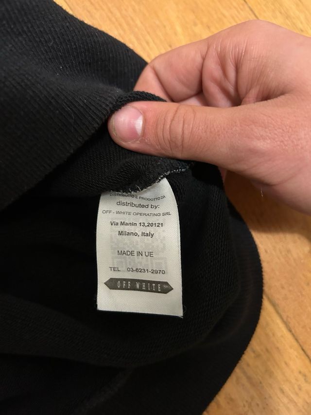 felpa off white tg m