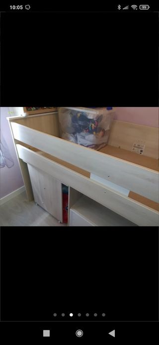 Mueble cama con escritorio y almacenaje