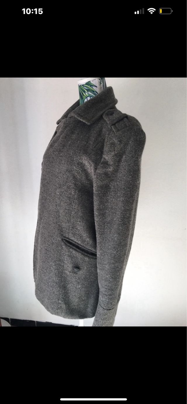chaqueta gris zara man