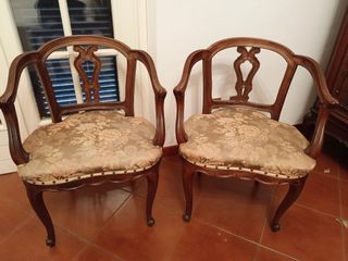 Coppia di sedie vintage da camera