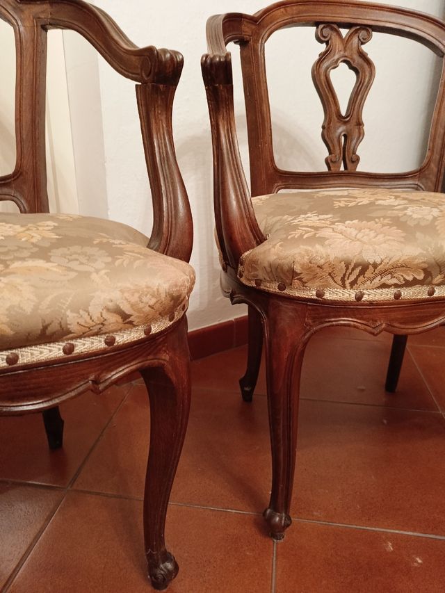 Coppia di sedie vintage da camera