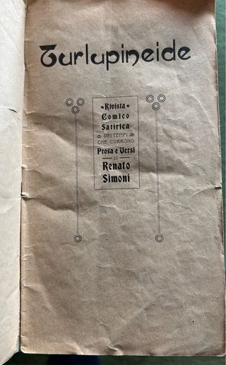 Turlupineide a cura di Renato Simoni