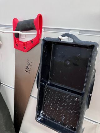 Gancho blanco panel de lamas