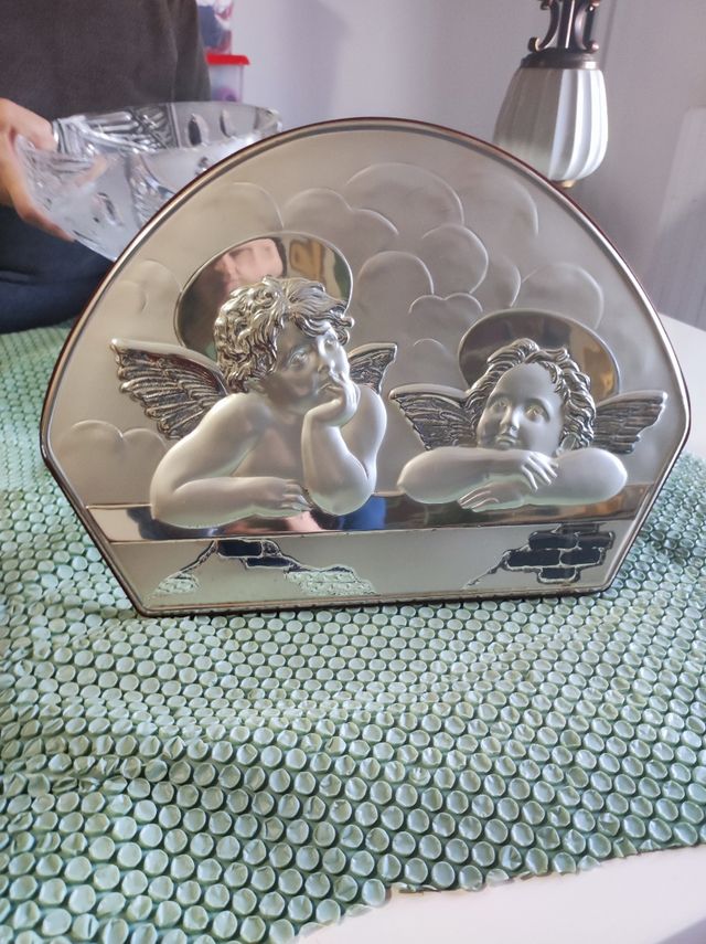 Soprammobile angioletti silverplated