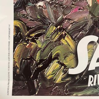 Poster manifesto Sanremo riviera vintage