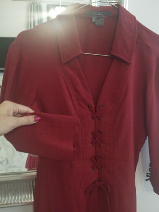 Vestido rojo Zara Basic