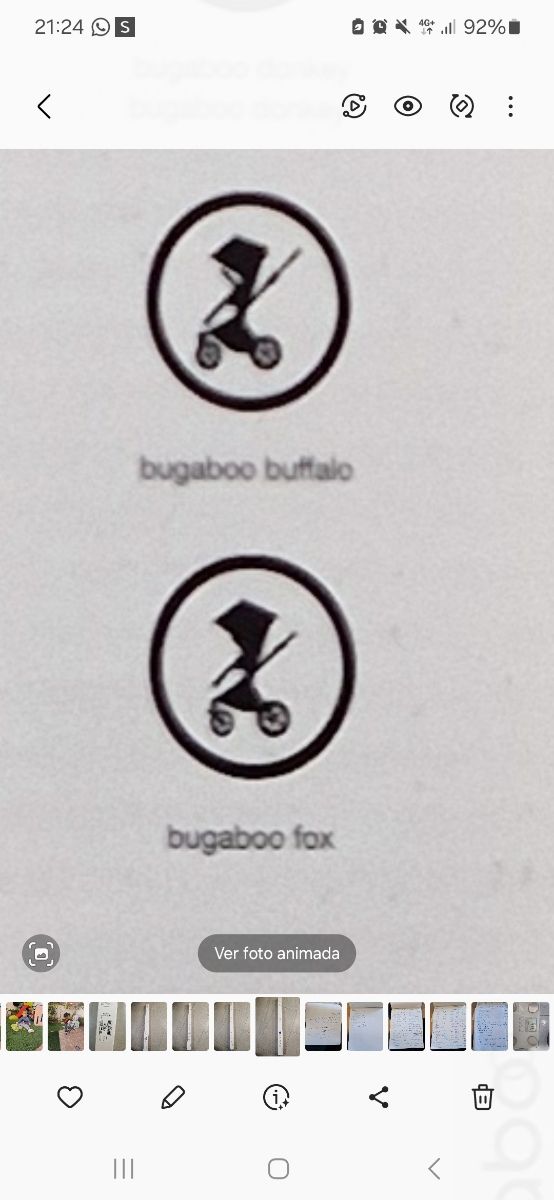 Sombrilla Bugaboo a estrenar Azul Cielo