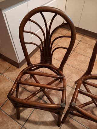 Sillas de mimbre