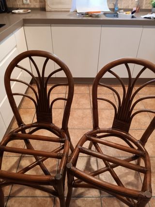 Sillas de mimbre