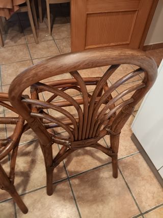 Sillas de mimbre