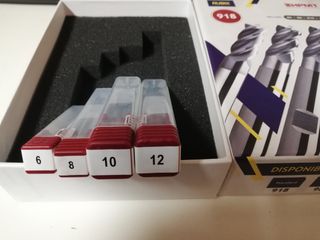 Set frese HPMT metallo duro, mod. 918 , 4 tagli