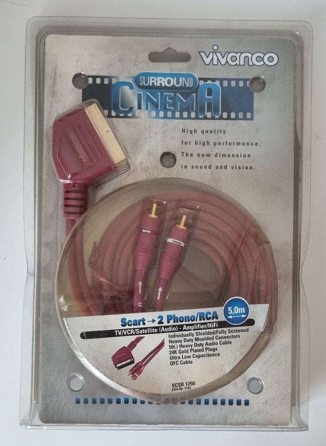 CAVO 2 Phono/RCA A Scart 5 MT