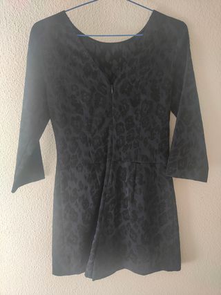 Vestido-pantalón estampado leopardo azul Zara