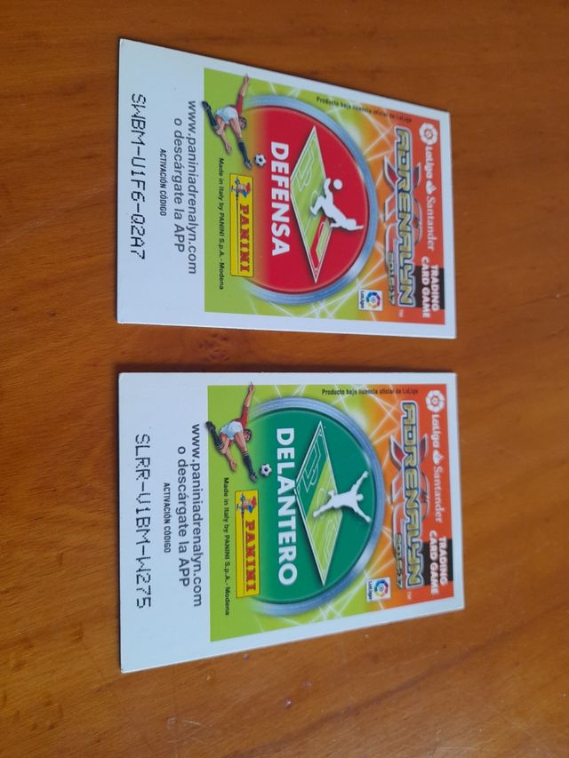 Lote 6 cromos Adrenalyn