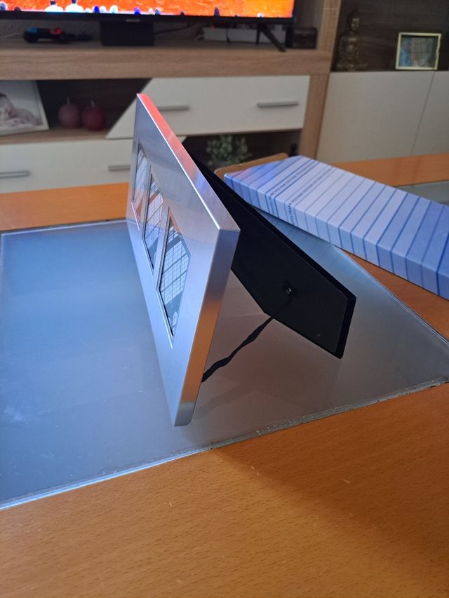 Marco fotos plateado nuevo