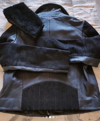 Cazadora piel y ante nueva S