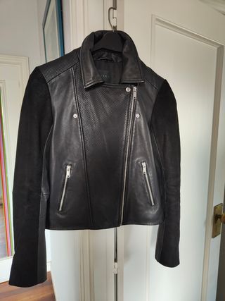 Cazadora piel y ante nueva S