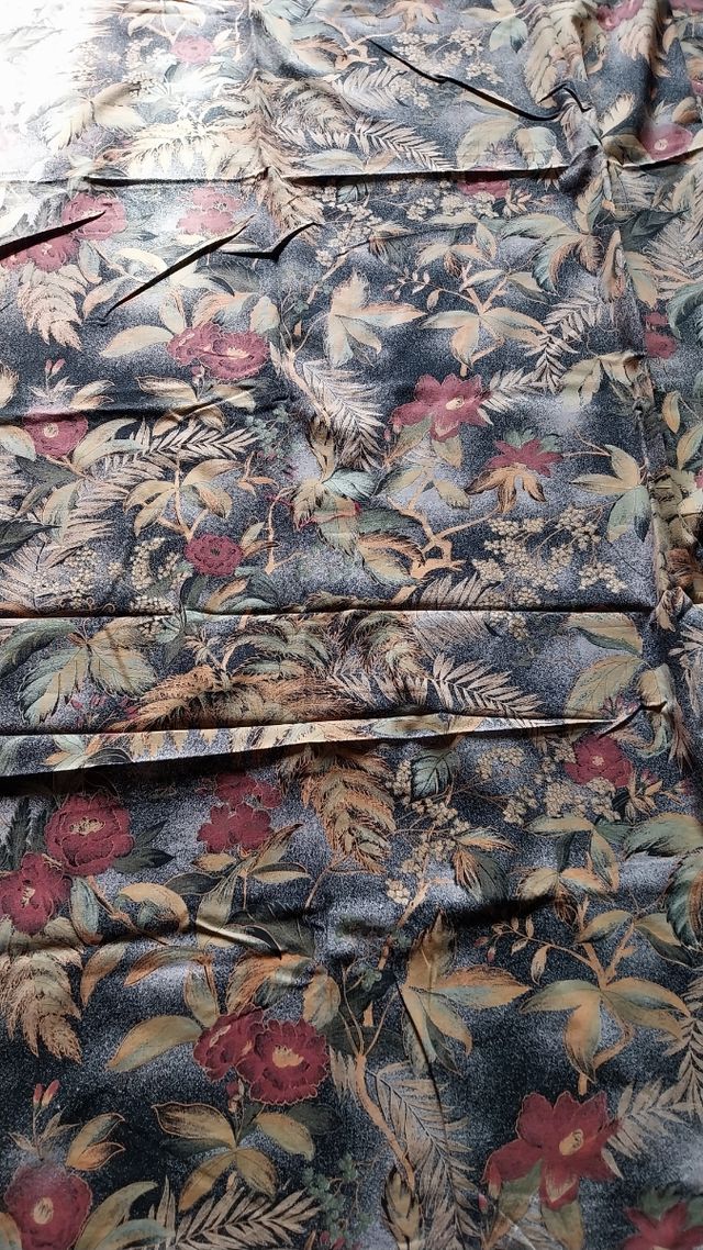 2 tende cortinas de algodon