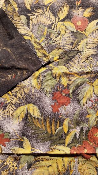 2 tende cortinas de algodon