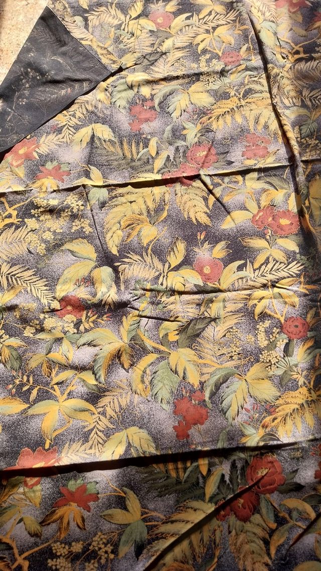 2 tende cortinas de algodon