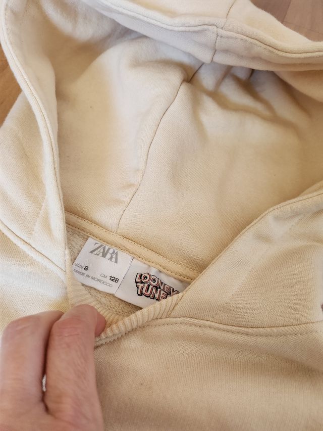 Vestido felpa zara, 7- 8 años