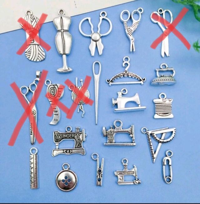 Pendientes motivos de costura 🧵