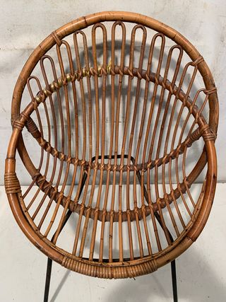 Poltrona in vimini Rohé Noordwolde Franco Albini
