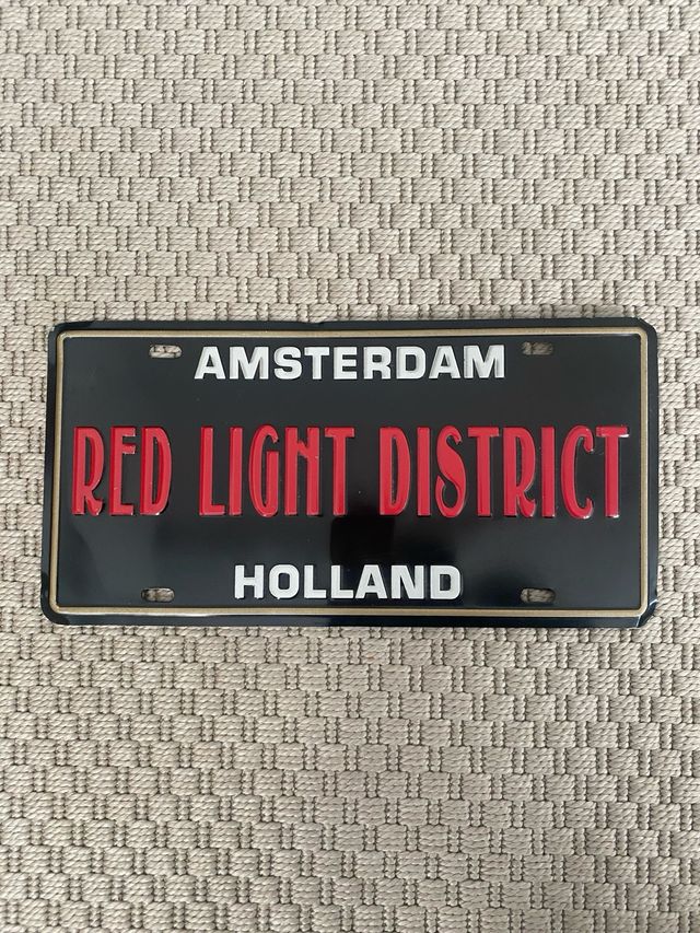 matricula placa red light district amsterdam