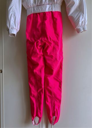 Tuta sci neve VINTAGE anni 80 90 bianca fucsia
