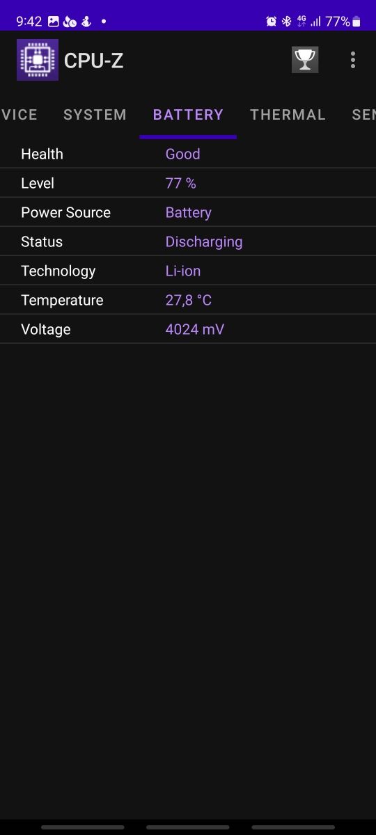 Espejo violeta grande