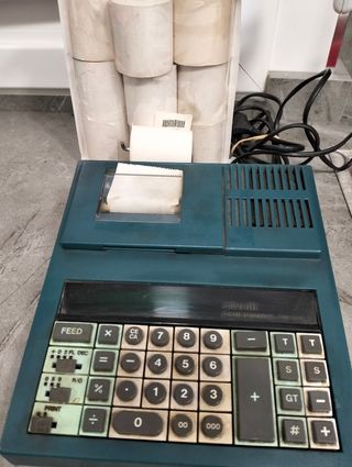 Calculadora vintage electrica Olivetti perfecta