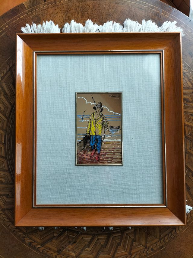 Quadro vintage Foglia Oro 23 Kt - "Patriarca"