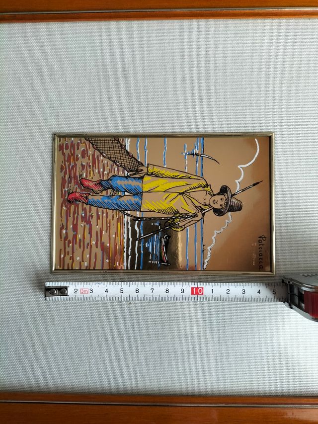 Quadro vintage Foglia Oro 23 Kt - "Patriarca"