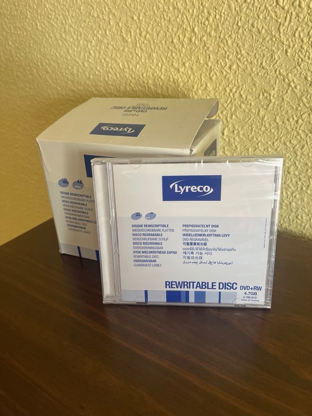 9 DVD Regrabables DVD+RW 4,7 GB