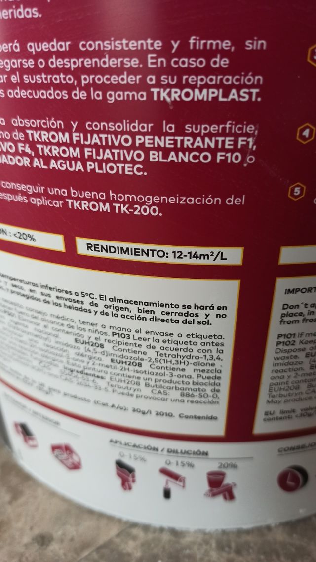 Pintura blanca mate 15 L