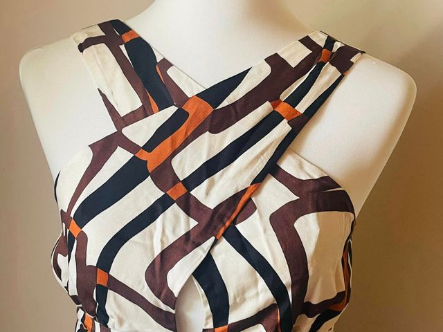 Abito con incrocio fantasia SISLEY nuovo