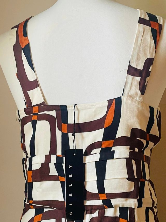 Abito con incrocio fantasia SISLEY nuovo