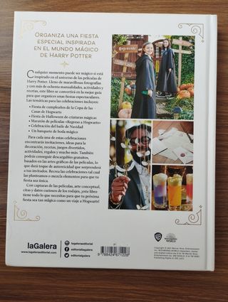 Libro Harry Potter fiestas y banquetes