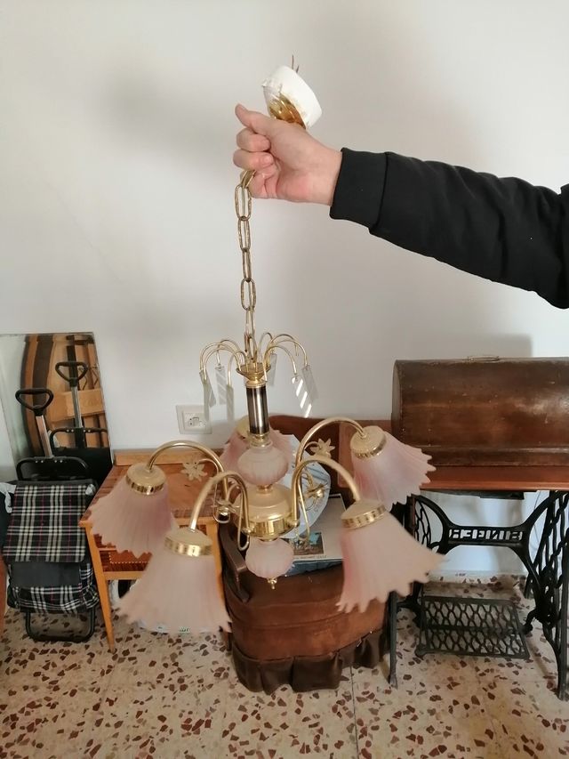 Lampara techo antigua