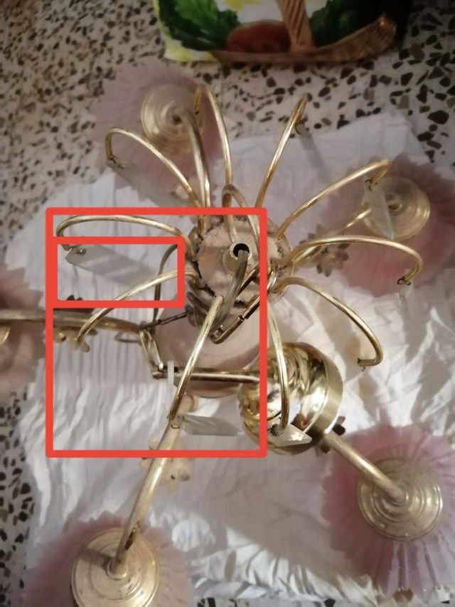 Lampara techo antigua