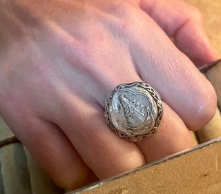 Anillo de Plata con Virgen de Rocio