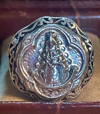 Anillo de Plata con Virgen de Rocio