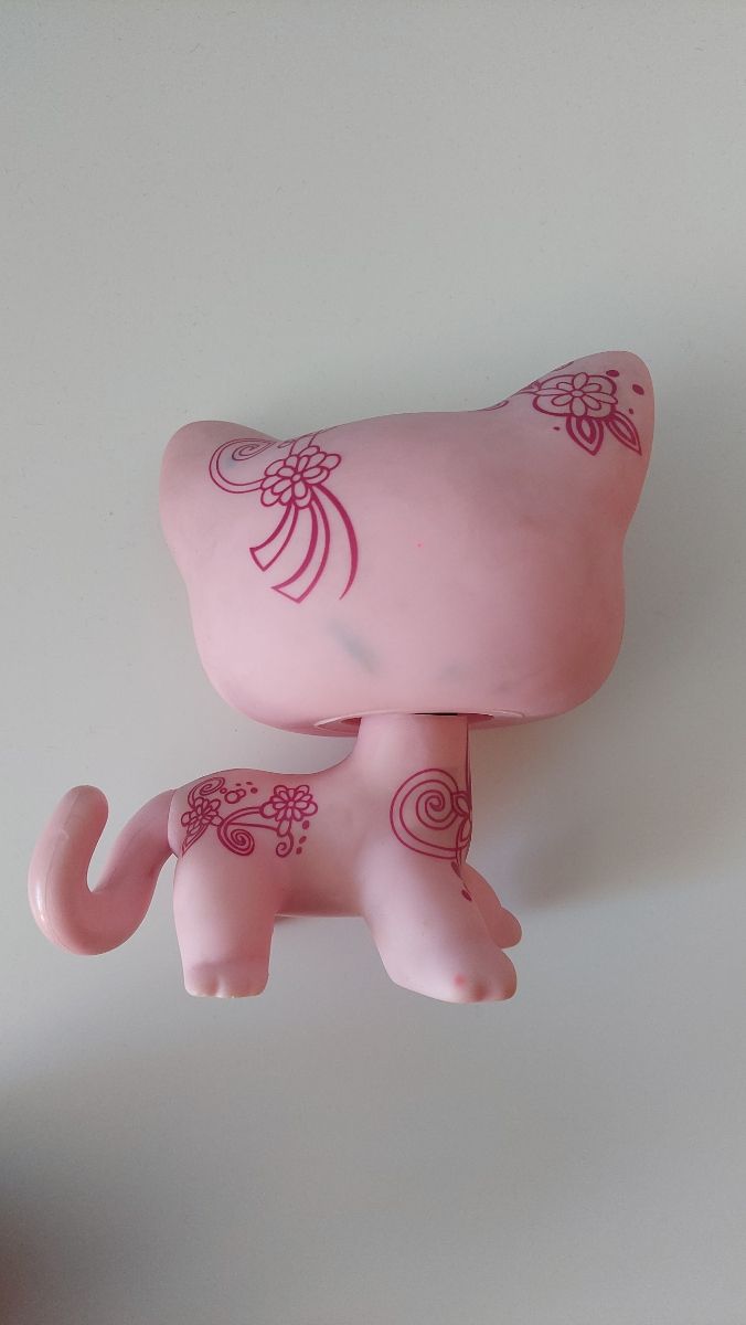 Gato Jumbo rosa Littlest Pet Shop de segunda mano por 12 EUR en