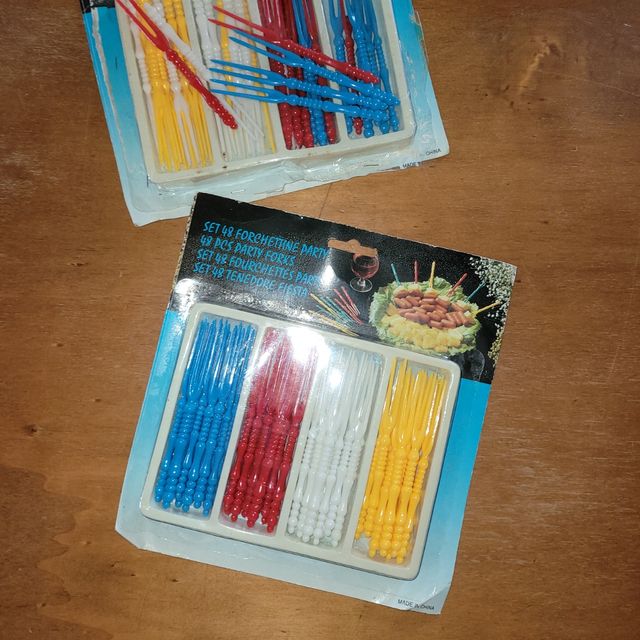 Forchette alimentari anni 80' VINTAGE