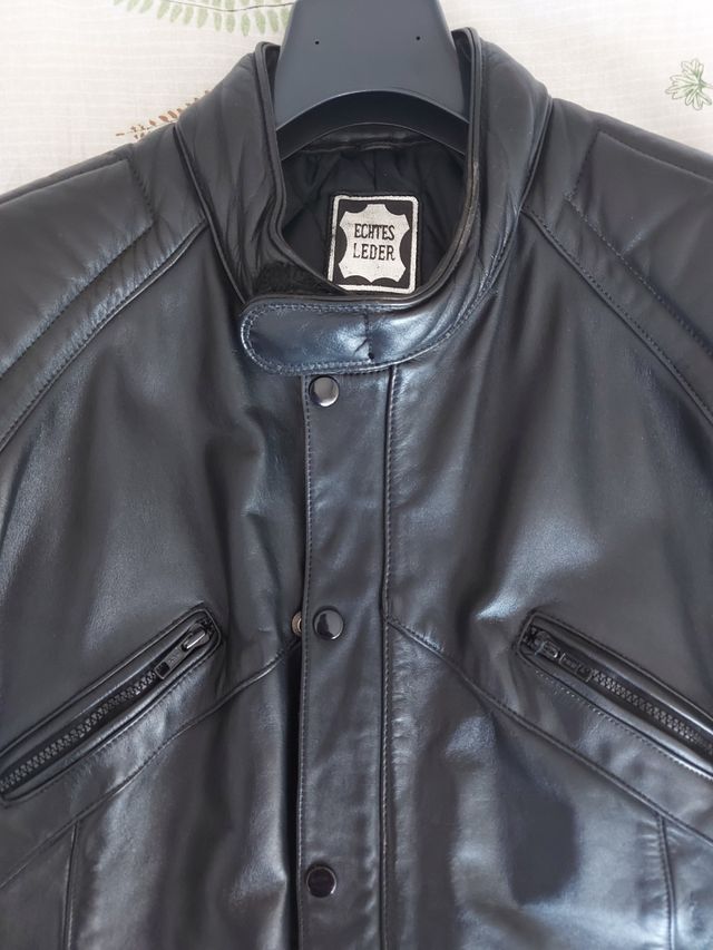 Giacca pelle motociclista TG 54