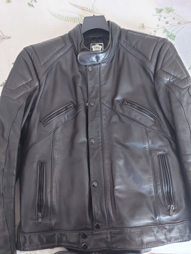 Giacca pelle motociclista TG 54
