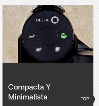 Cafetera Nueva, DELTA MINI MILKQOOL, café cápsulas