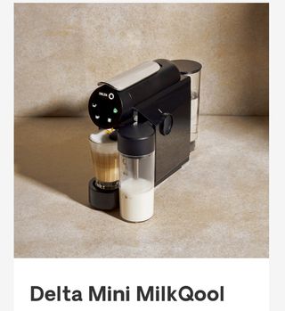 Cafetera Nueva, DELTA MINI MILKQOOL, café cápsulas