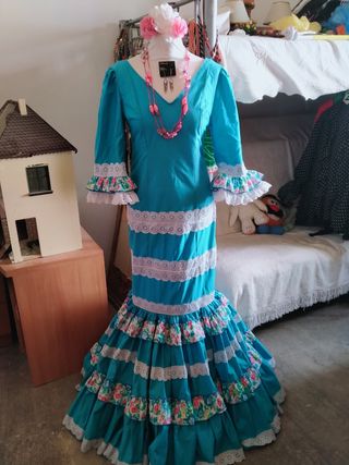 Traje flamenca gitana sevillana t.38