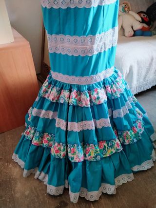 Traje flamenca gitana sevillana t.38